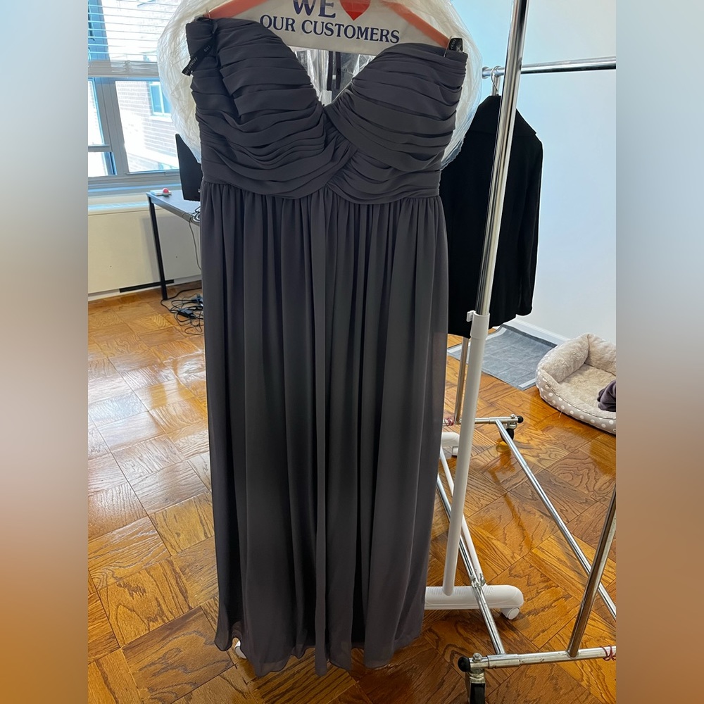 Bill Levkoff Grey Chiffon Bridesmaid dress size 18